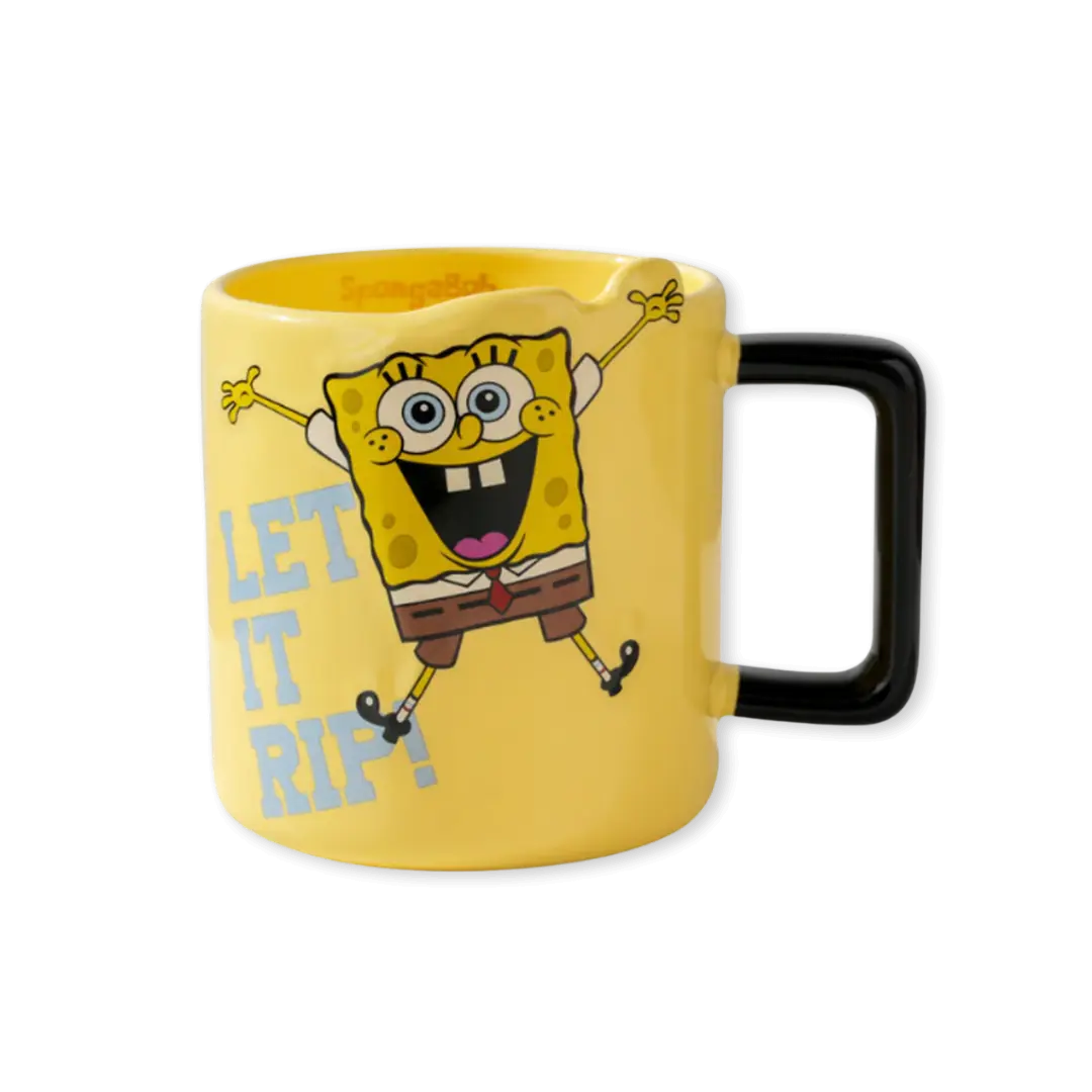 Sünger Bob Baskılı Seramik Kupa - Sarı