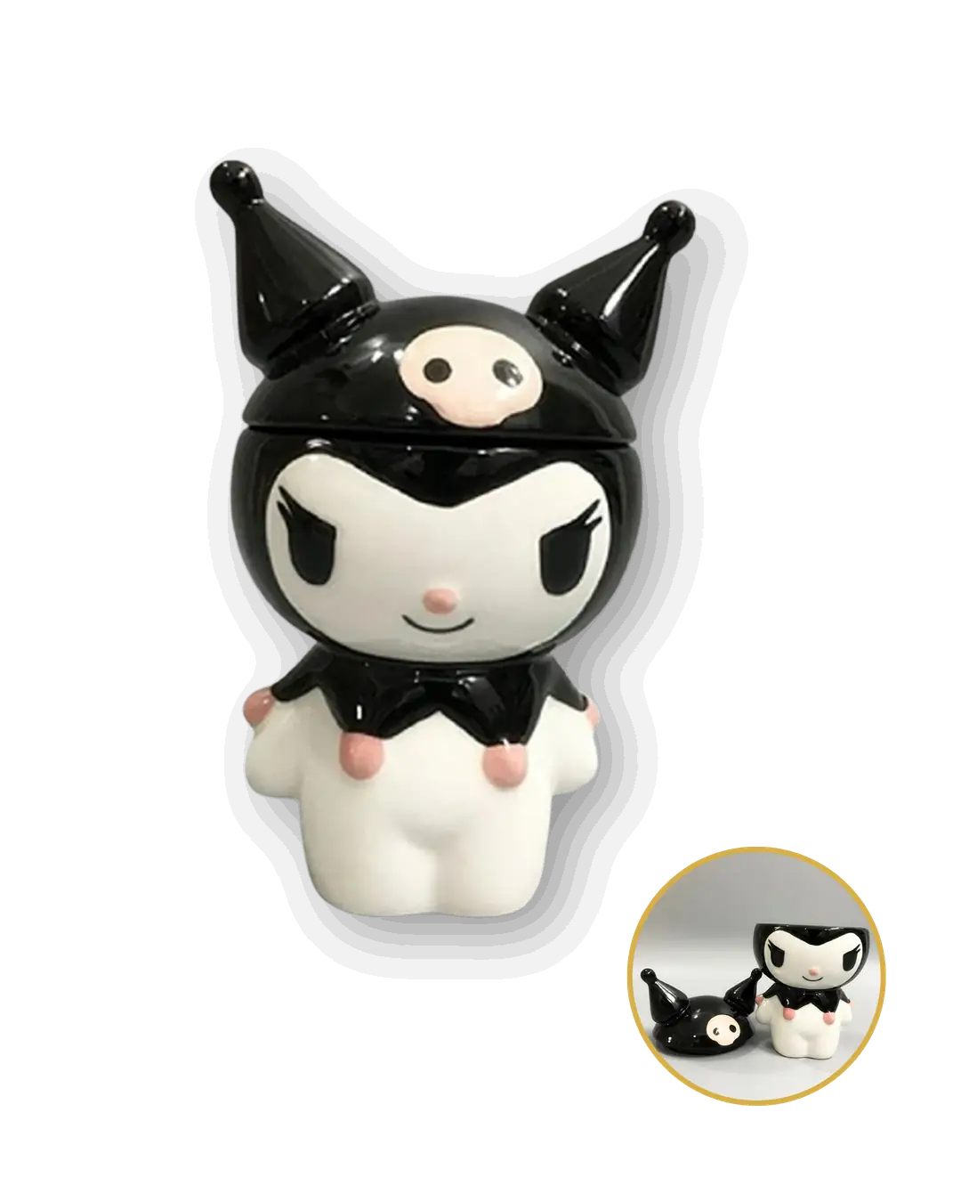 3D Kuromi Figürlü Seramik Kupa