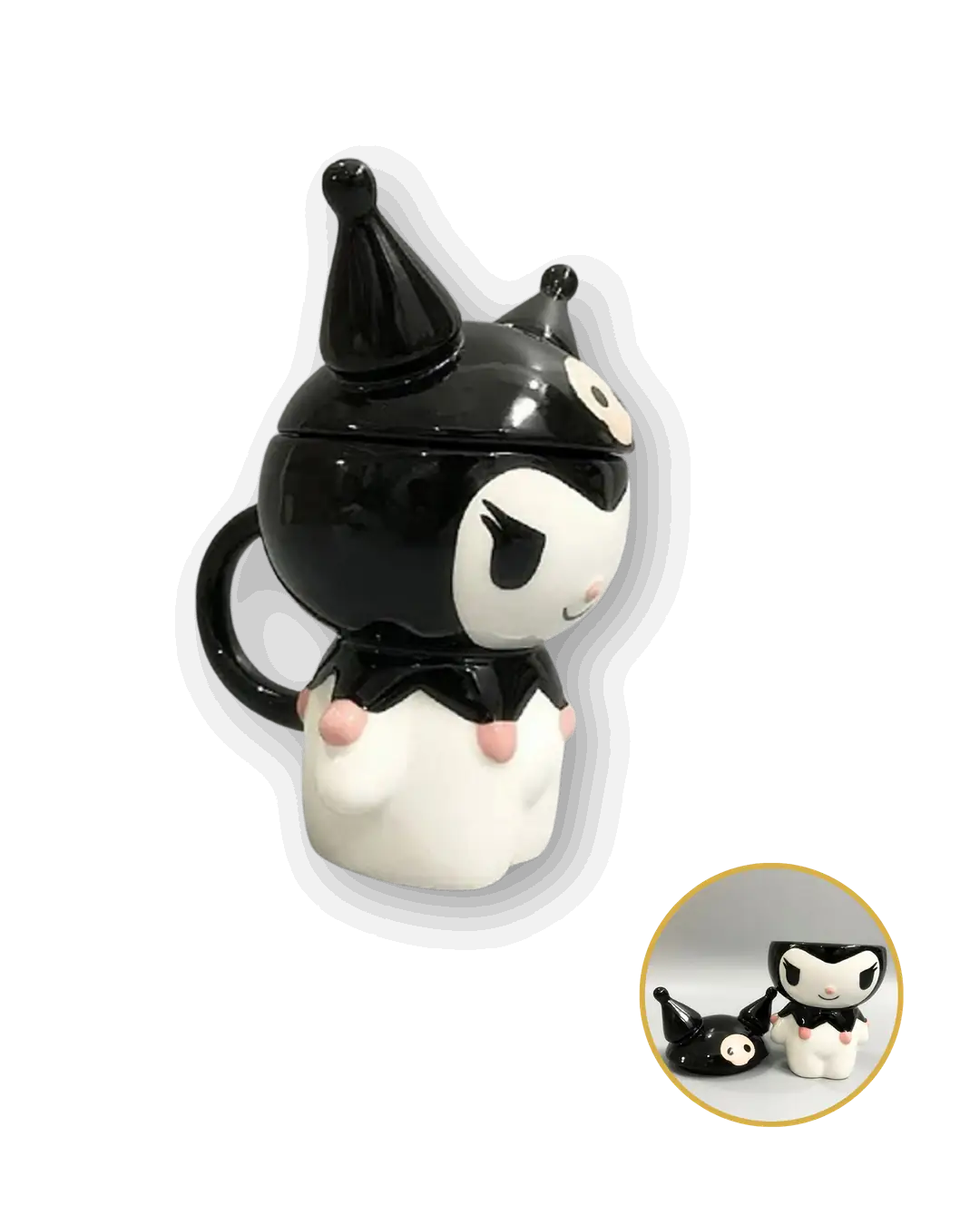 3D Kuromi Figürlü Seramik Kupa 6